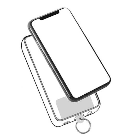 BLACK Bling Studded Monster Bunny Figure Phone Strap Keychain Bag Charm - Picture 5 of 5